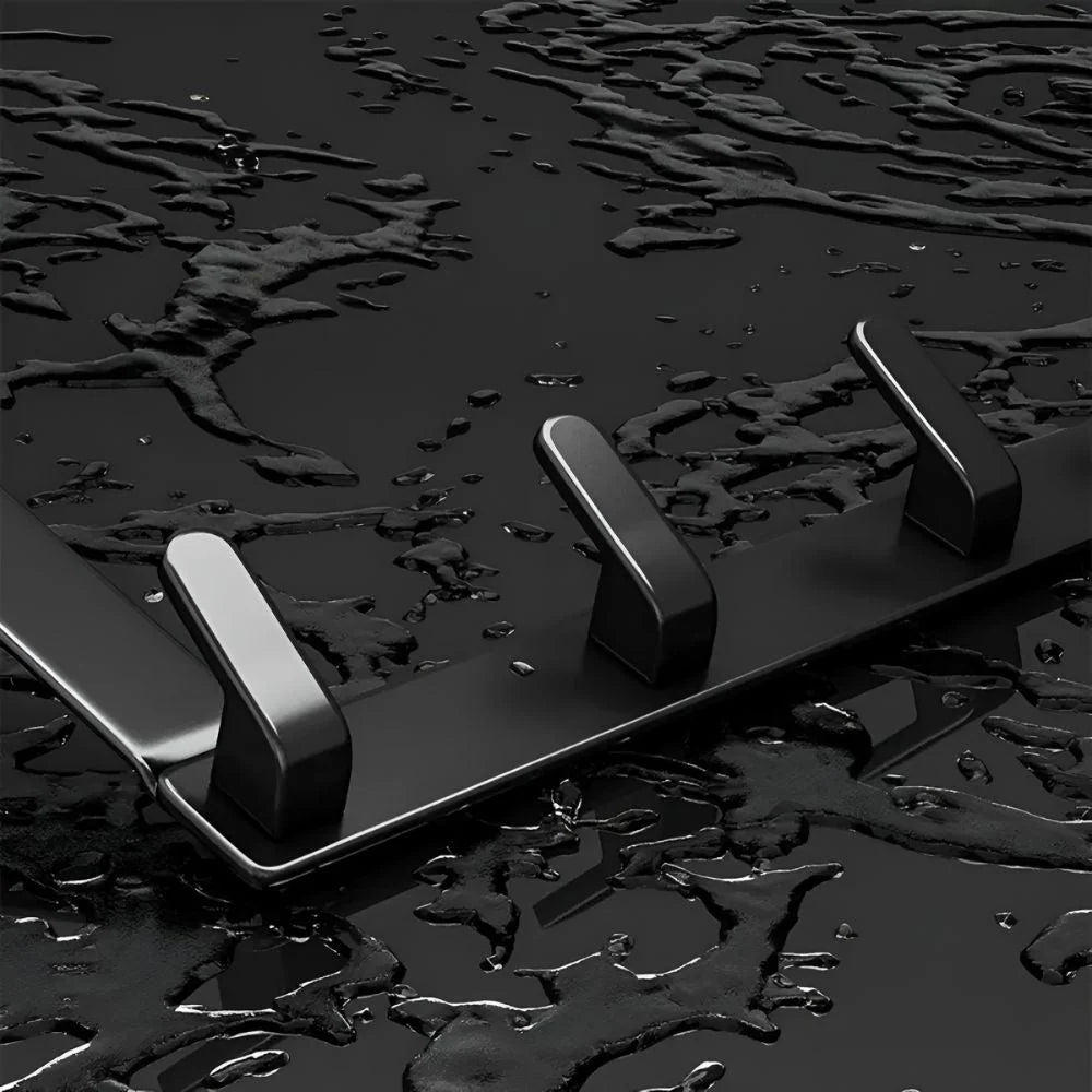 Wall-mounted coat rack 5 hooks stainless steel