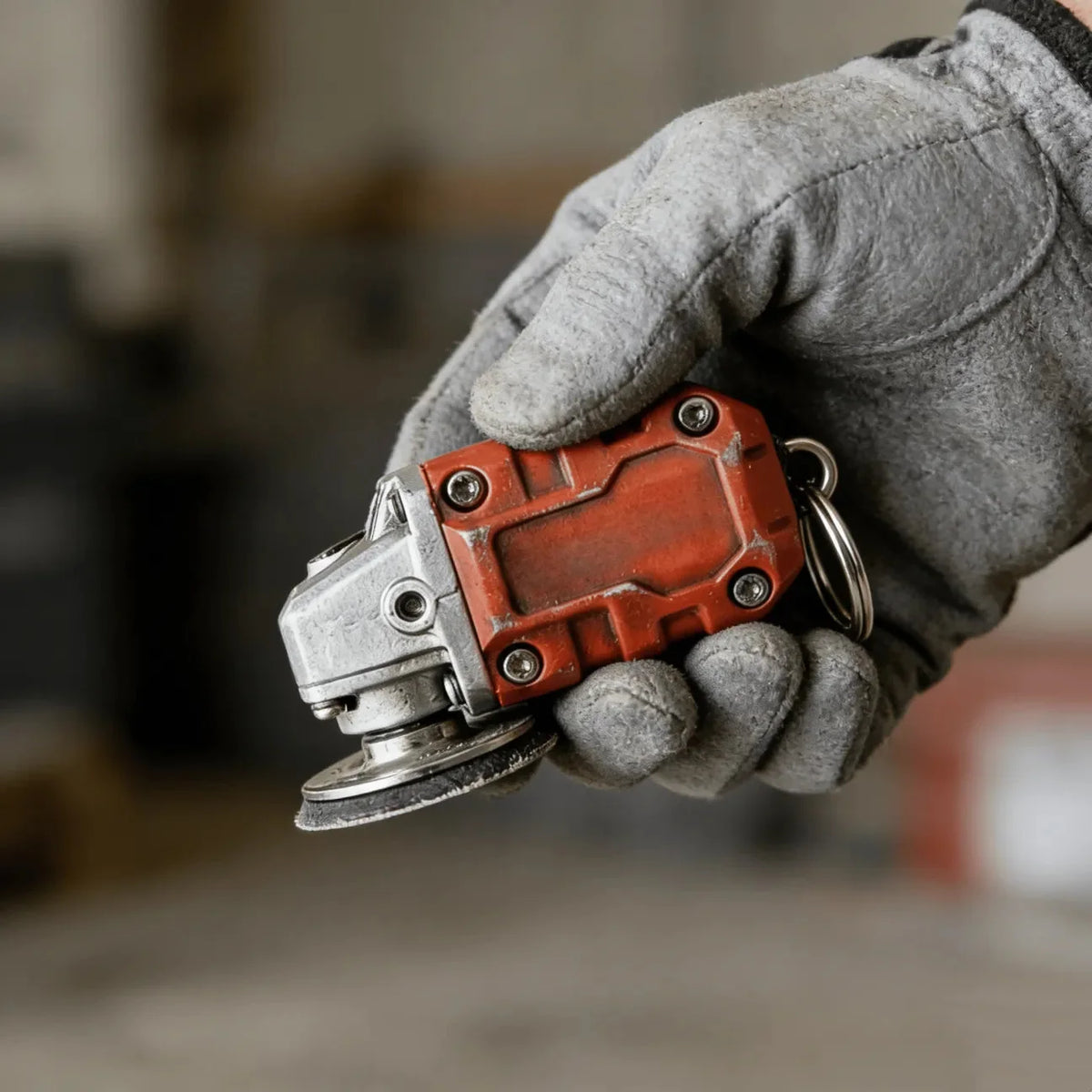 EdgeCraft™ Mini Grinder Keychain — Compact, Decorative, and Always Within Reach