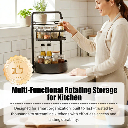 Rotating Kitchen Shelf with 360° Rotation