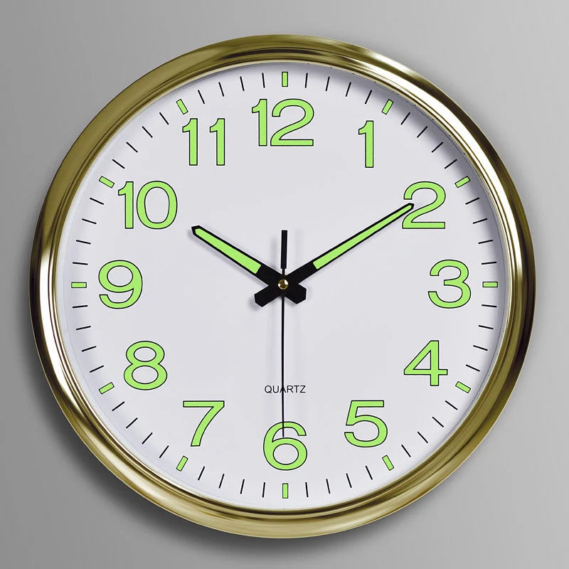 Glowing Wall Clock 30 cm – Silent