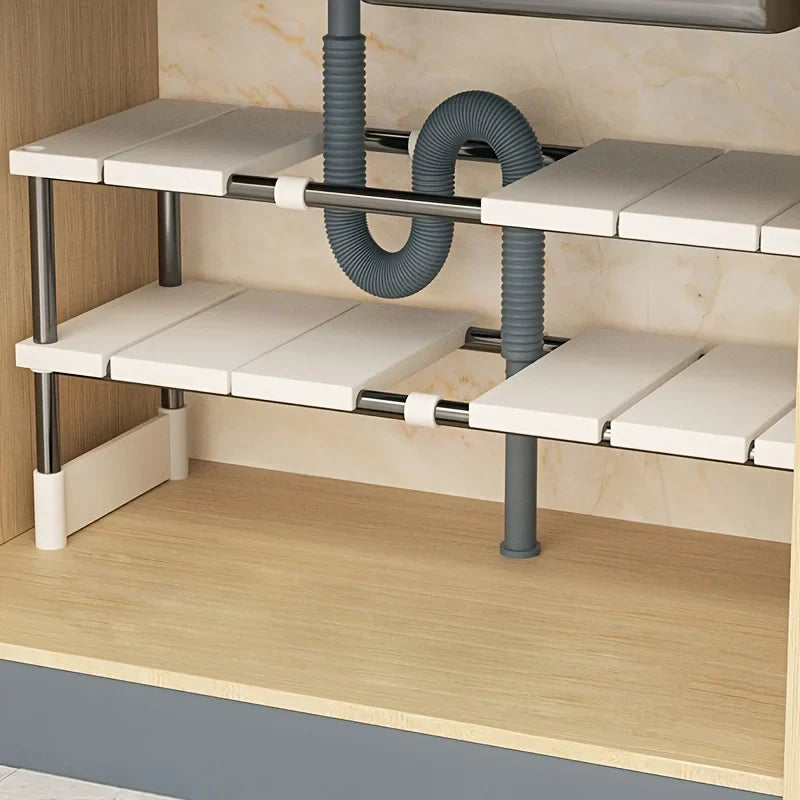 Expandable Under-Cabinet Shelf Kitchen