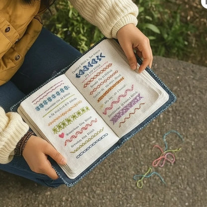 SoftStitch Embroidery Book with Practice Pages