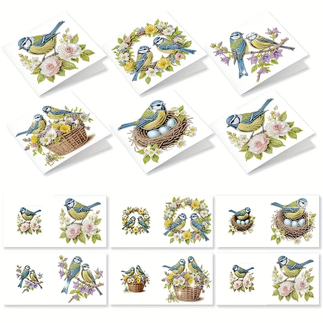 Diamond Painting Greeting Card Set 12 Pieces