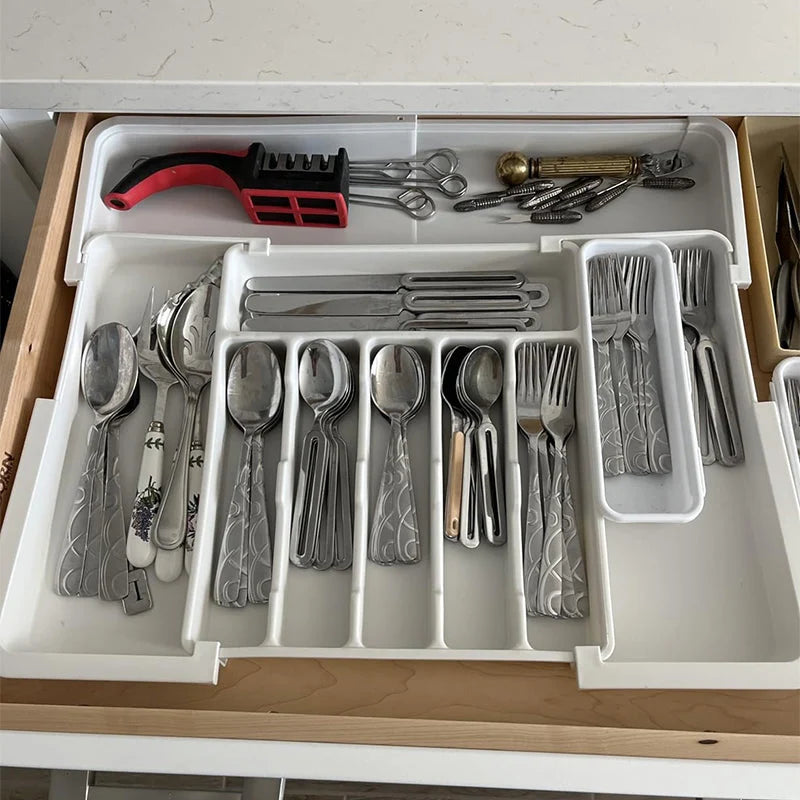 Expandable Drawer Organizer for Cutlery