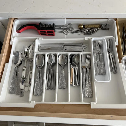 Expandable Drawer Organizer for Cutlery
