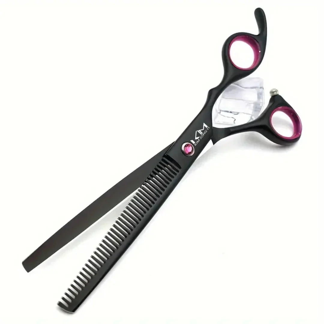 Dog grooming set with stainless steel blades and ergonomic handles