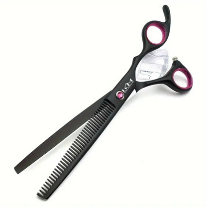 Dog grooming set with stainless steel blades and ergonomic handles