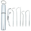 7-piece stainless steel toothpick set