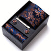 Men's Tie Set with Pocket Square and Cufflinks