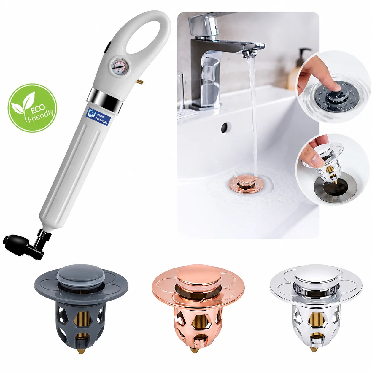 DrainBlast Drain Cleaner with Pneumatic Pressure
