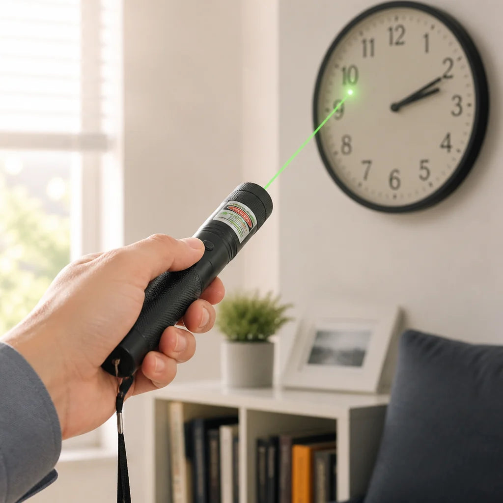 Adjustable Aluminum Laser Pointer with Safety Lock