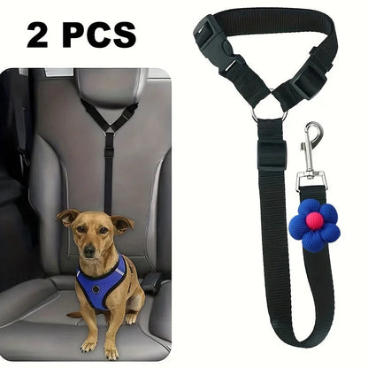 Dog Safety Belt & Leash 2-in-1