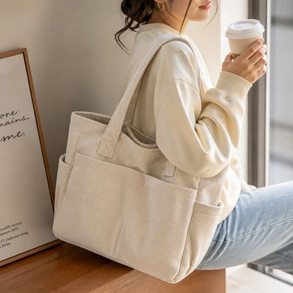 Multi-pocket Shoulder Bag with Easy Cleaning System (Ergonomic Handles)