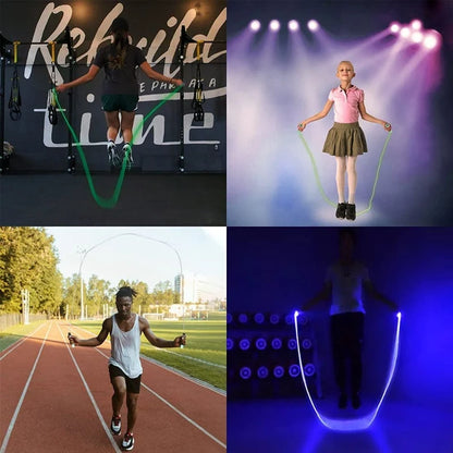 FlashPulse™ — Illuminate Your Workout and Stay Safe with Every Jump!