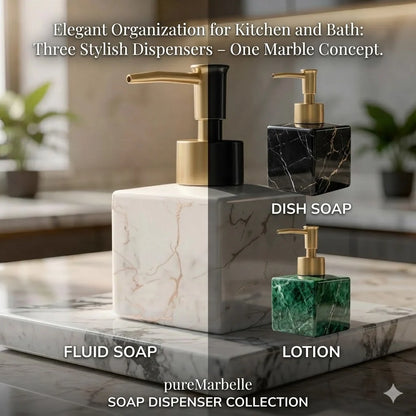 pureMarbelle Soap Dispenser with Marble Look