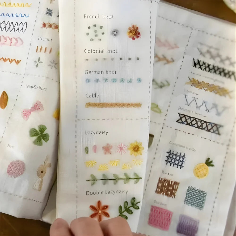 SoftStitch Embroidery Book with Practice Pages