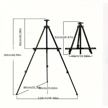 Aluminum Tripod Easel with Carrying Bag