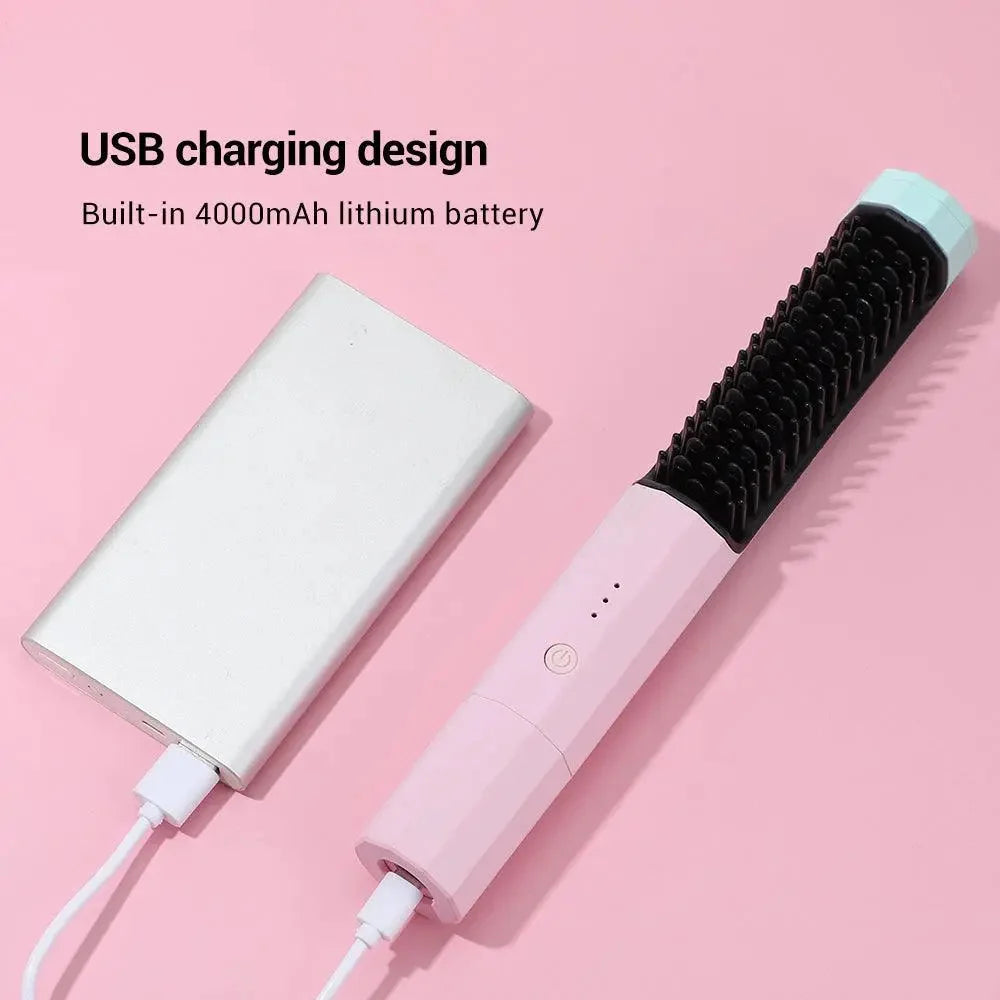 Wireless Hairbrush with Ion Technology