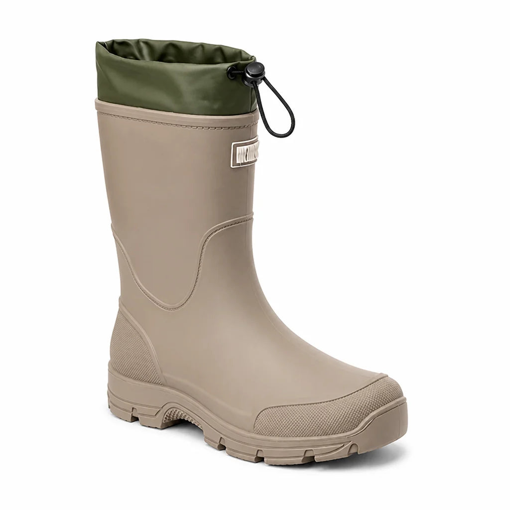 Waterproof Non-Slip Rubber Rain Boots for Women, Mid-Height