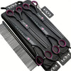 Dog grooming set with stainless steel blades and ergonomic handles