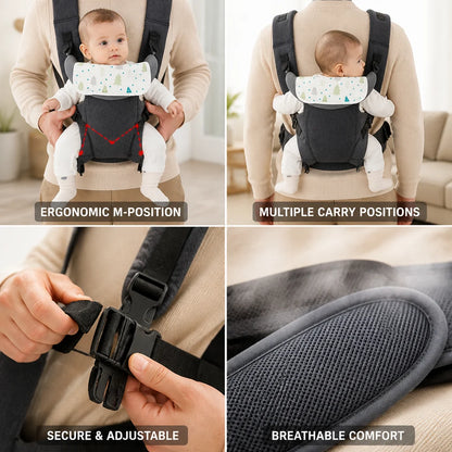 Ergonomic M-Position 3-Way Baby Hip Seat Carrier