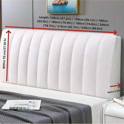 Headboard Protective Cover Soft Velvet Bed