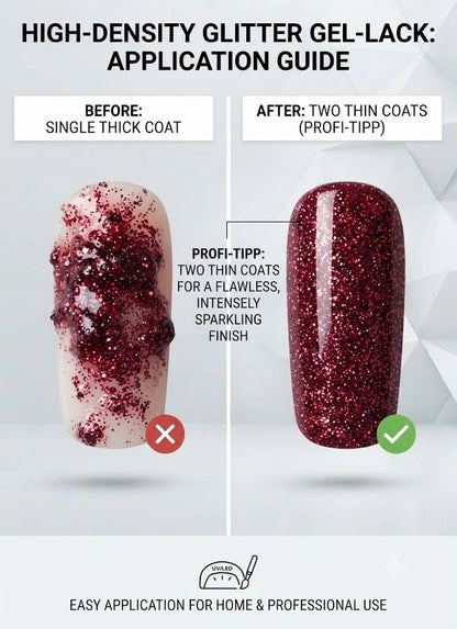 Shimmering Nail Polish High-Density Glitter Gel Polish