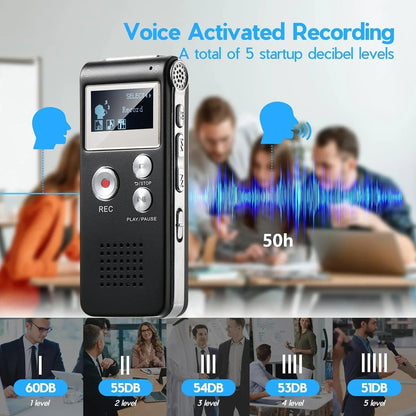 Digital voice recorder with voice activation