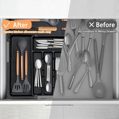 Expandable Drawer Organizer for Cutlery
