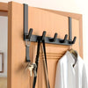 Wall-mounted coat rack 5 hooks stainless steel