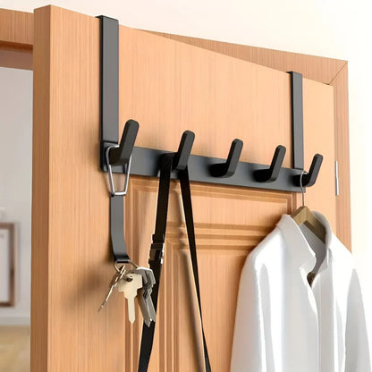 Wall-mounted coat rack 5 hooks stainless steel