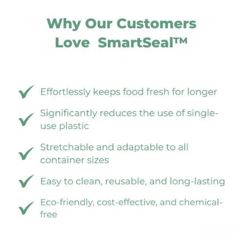 SmartSeal Fresh Keeping Lids 100 Pieces BPA-Free