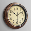 Classic Wooden Wall Clock with Silent Movement