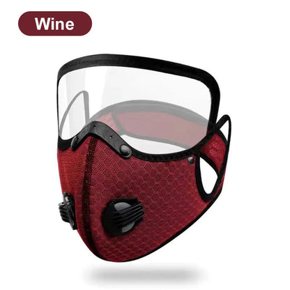2-in-1 Motorcycle Mask with Anti-UV Glasses
