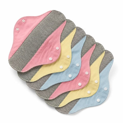 Washable Reusable Polyester Menstrual Pads (12-Pack)