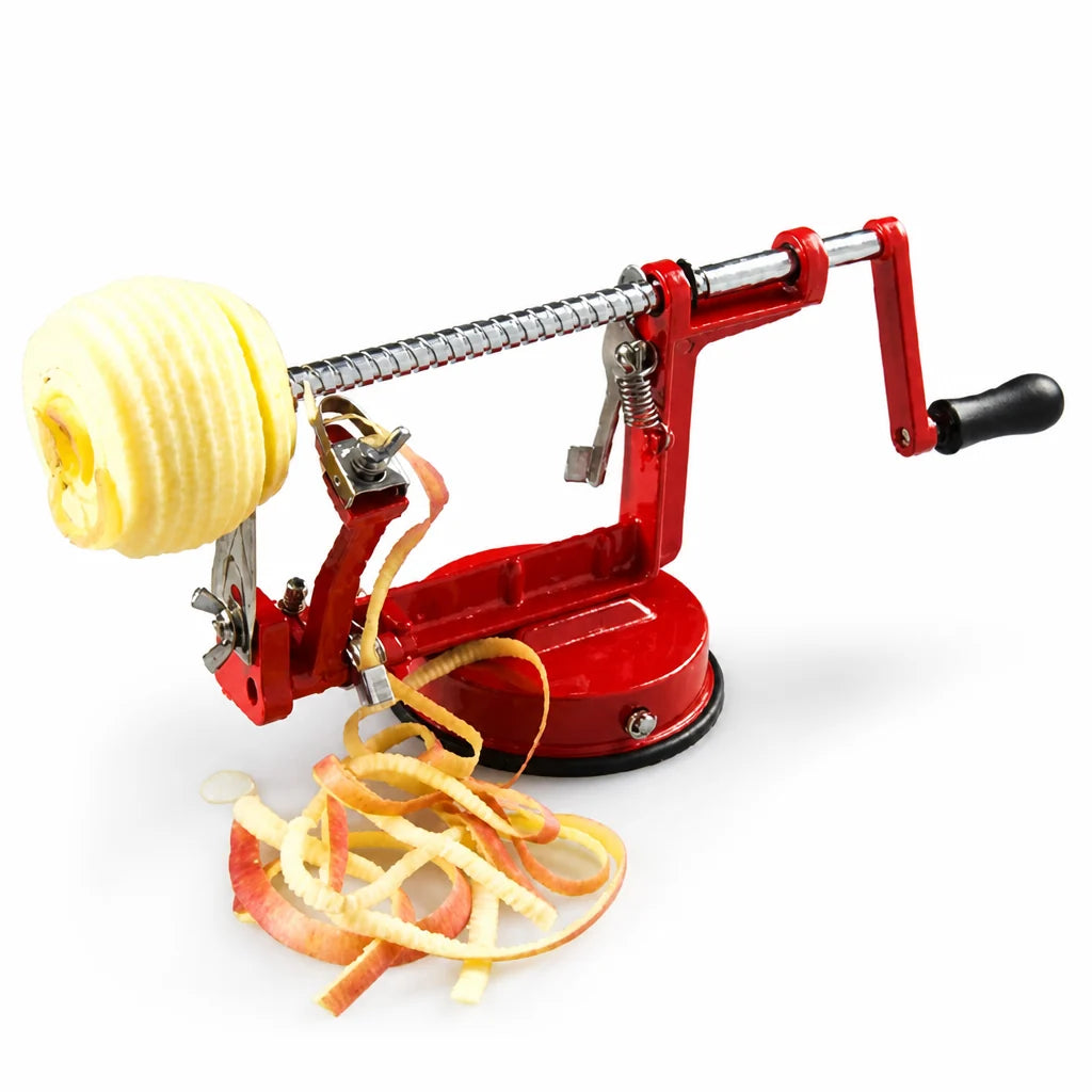 Stainless Steel 3-in-1 Apple Peeler (with Suction Base)
