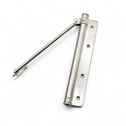 Quiet stainless steel door damper with soft-close function