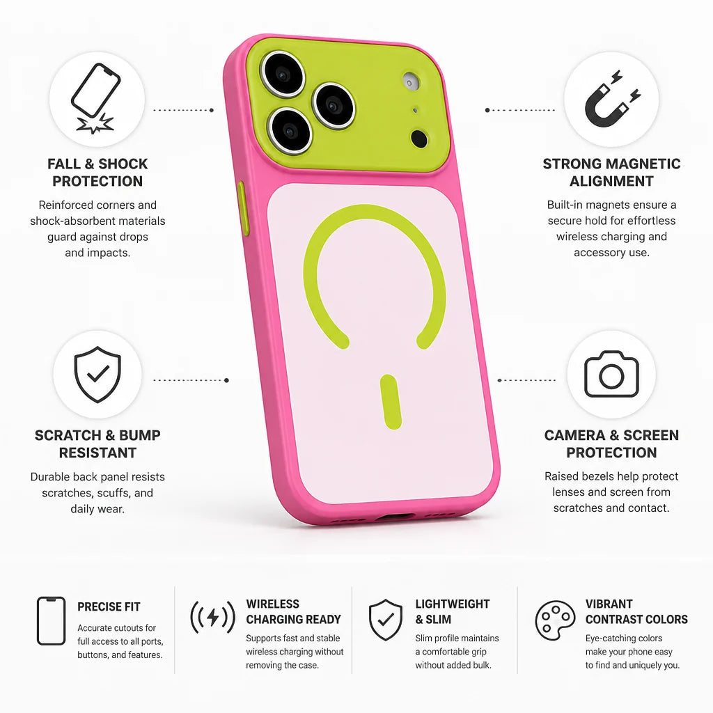 Magnetic Alignment & Reinforced Corners Phone Case
