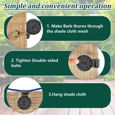 Fabric Clips External Fastening 50 Pieces