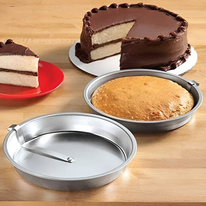 Cake pan with release mechanism