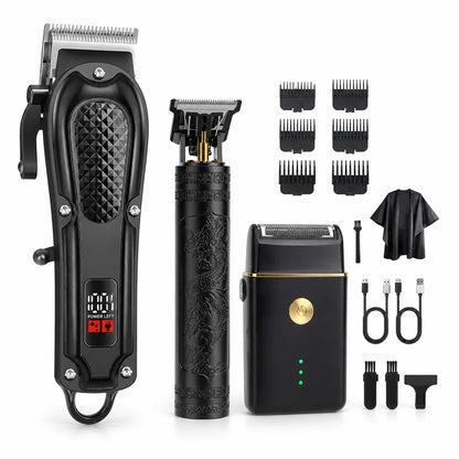 Wireless USB Rechargeable Trimmer Set (3-piece)