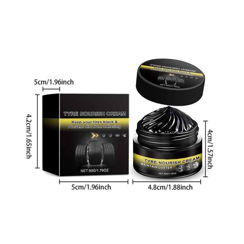 Tire Wax for Deep Black Shine & UV Protection