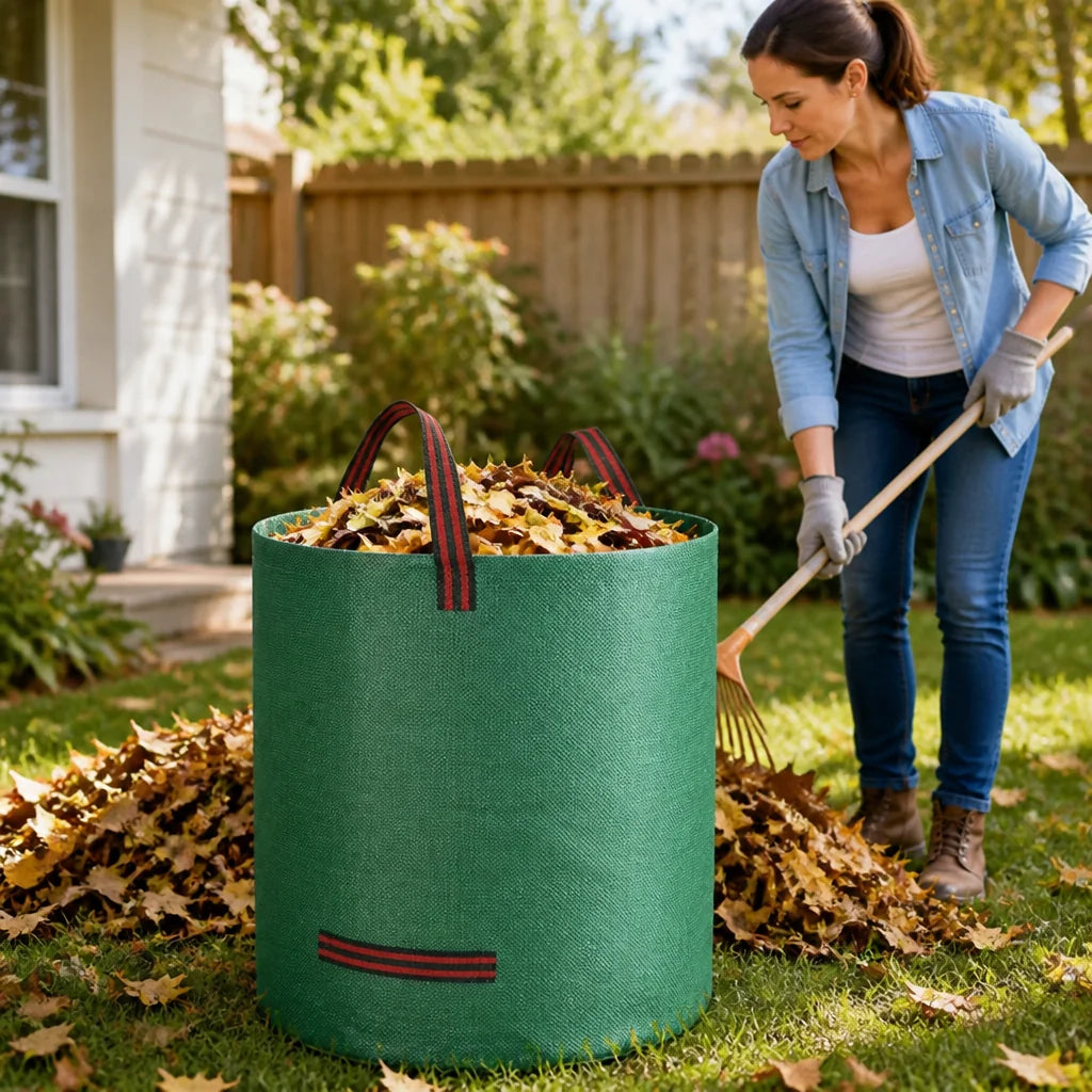 Tear-resistant self-opening foldable garden bag (up to 500L)