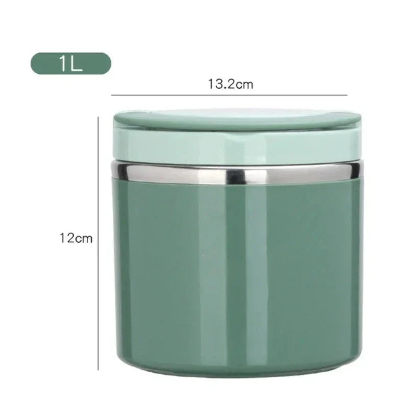 Stainless Steel Thermal Lunchbox with Handle – 630 ml & 1000 ml