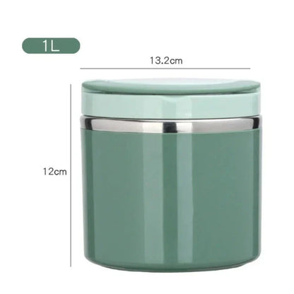 Stainless Steel Thermal Lunchbox with Handle – 630 ml & 1000 ml