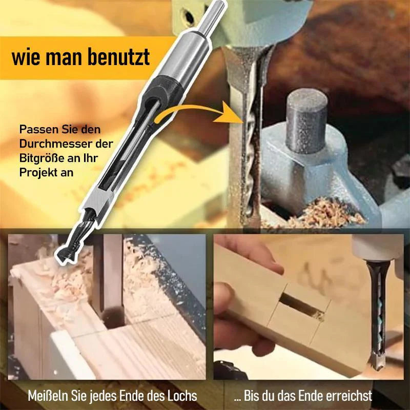 Wood Drill Bit Set for Square Holes
