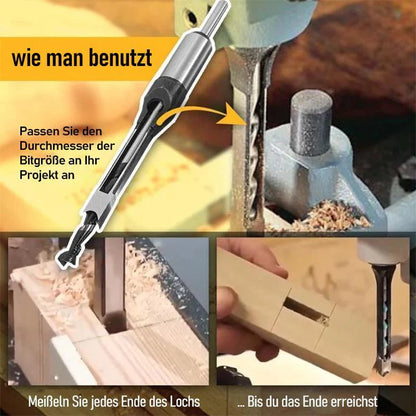 Wood Drill Bit Set for Square Holes