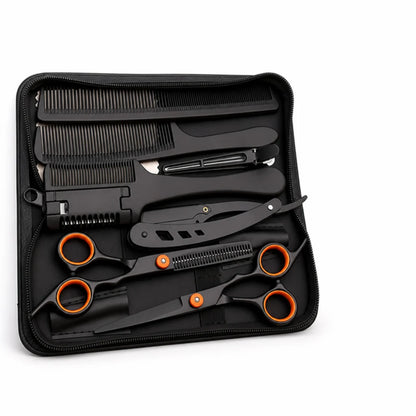 Stainless Steel Thinning and Cutting Scissors Set (with Comb & Case)