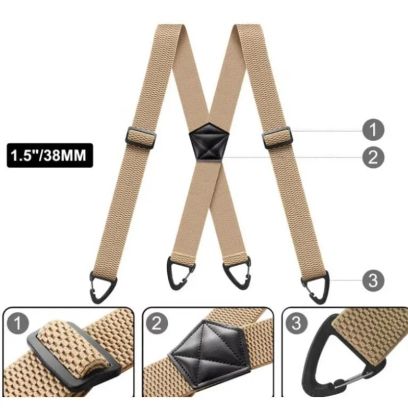 StayFit™ Men's Suspenders with X-Back Design
