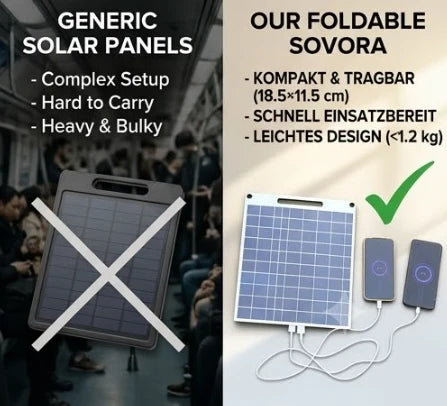 Portable Solar Panel Charger with USB Output